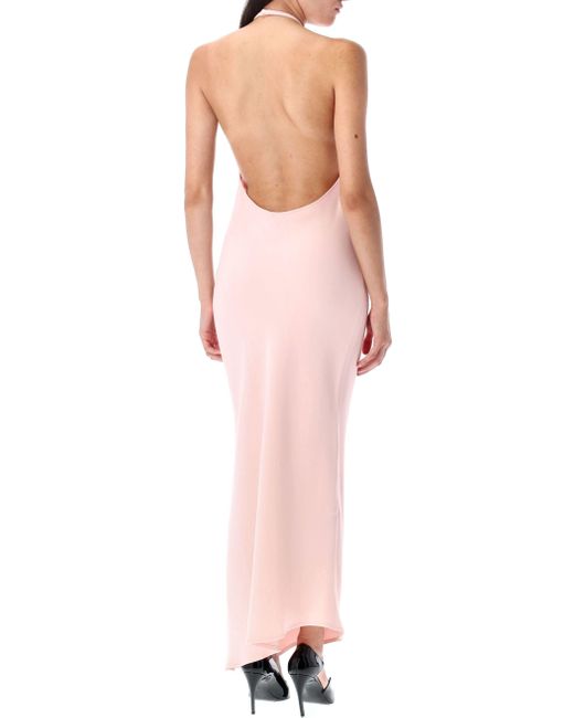 The Attico Pink Cady Midi Dress