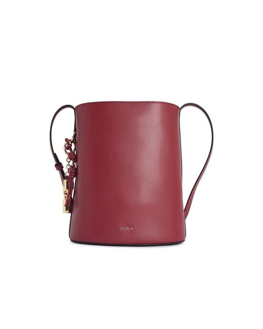 Borsa A Secchiello Roxie' di Furla in Red