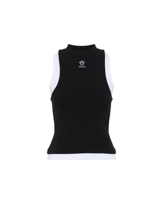 Versace Black Vintage Tank Top