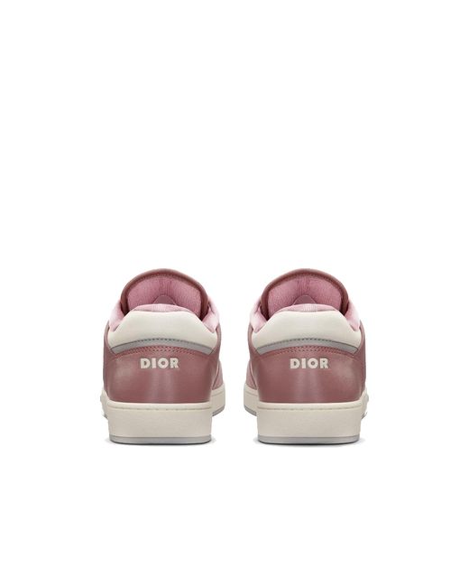 Dior Pink Oblique Leather Sneakers