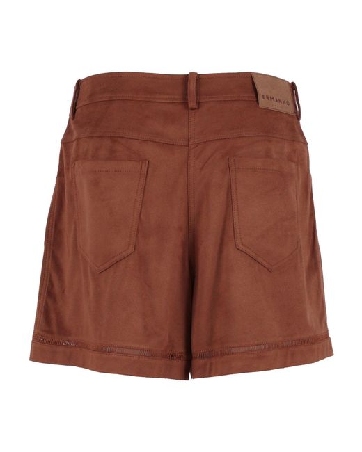 Ermanno Scervino Brown Pantalone Corto