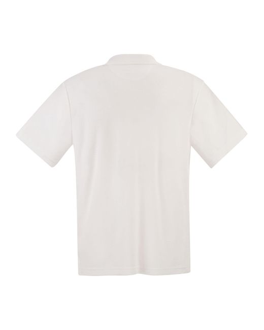 Mc2 Saint Barth White Cotton Terry Polo Shirt for men