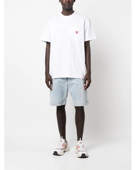 Carhartt White Pocket Heart T-Shirt for men