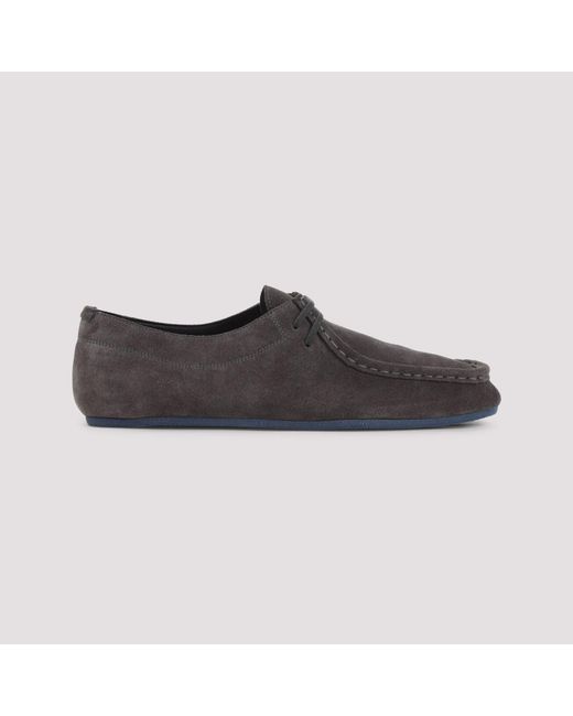 Jil Sander Brown Lace-Up Shoes
