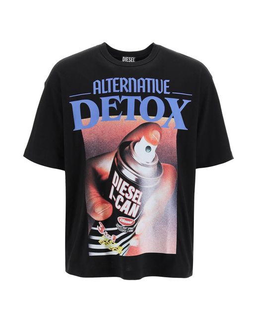 Camiseta Alternative Detox Pure Energy DIESEL de hombre de color Black