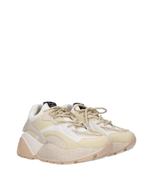 Stella McCartney Natural Sneakers Eclypse Donna Eco Camoscio
