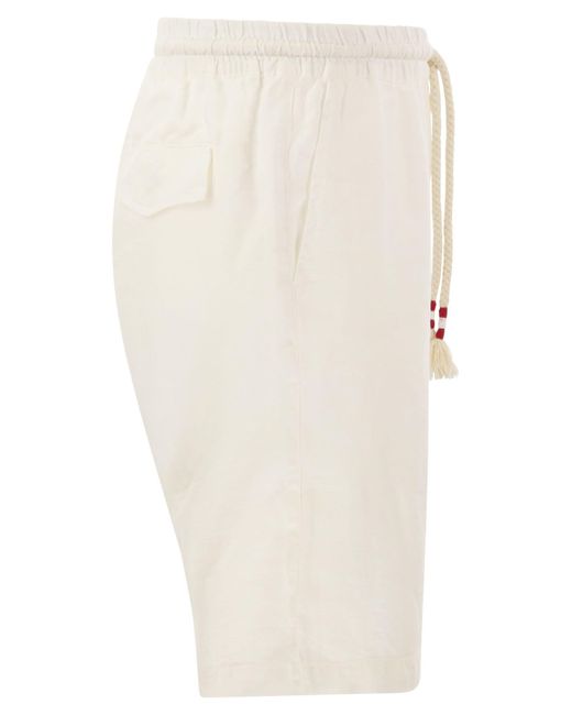 Marsella de lino Bermudas pantalones cortos Mc2 Saint Barth de color Natural