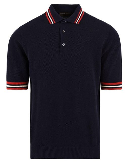Filippo De Laurentis Blue T Shirts And Polos