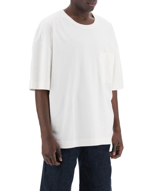Lemaire Boxy T -shirt in het White voor heren