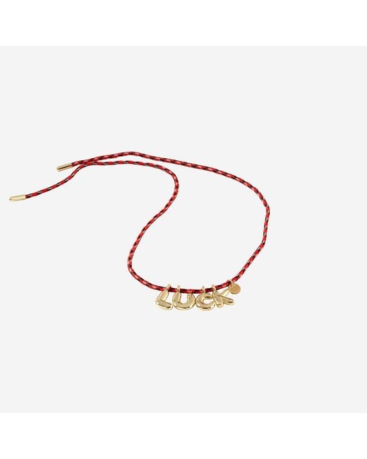 Sorbet Island Metallic Fabric And Metal Necklace