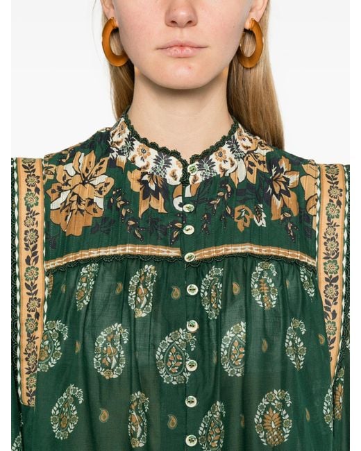Farm Rio Green Tayla Blouse