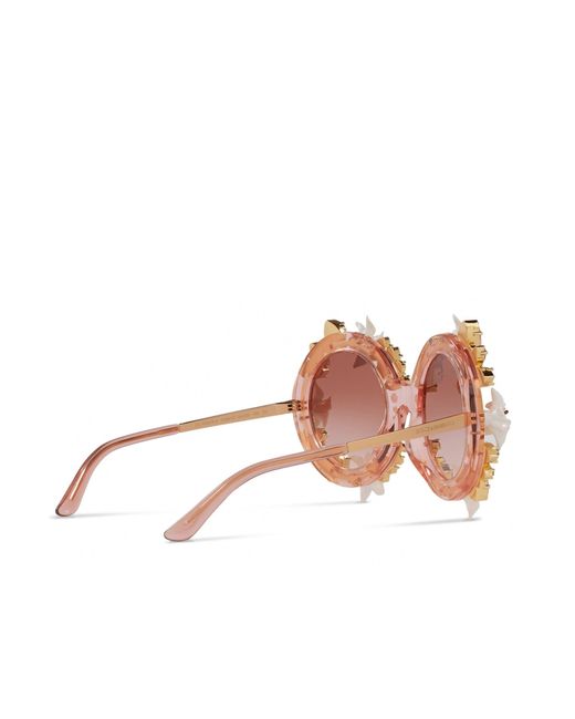 Gafas de sol de cristal Dolce & Gabbana de color Pink