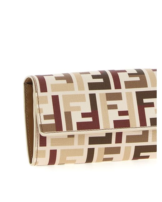 Fendi Multicolor 'Continental Roma' Brieftasche in der Kette