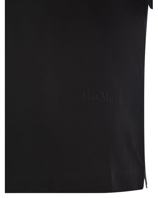 Max Mara Nerina Basic Cotton T -shirt in het Black