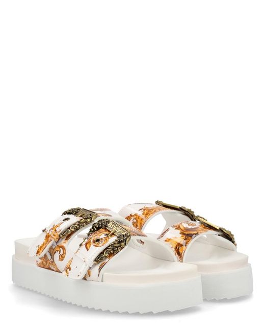 Versace Jeans Couture Multicolor Polyurethane Flat