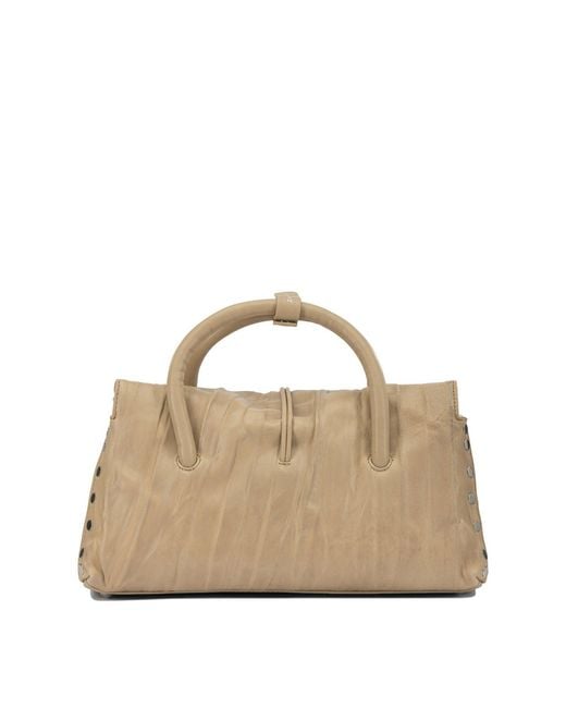 Sac à main "Dotta plissé" Zanellato en coloris Natural