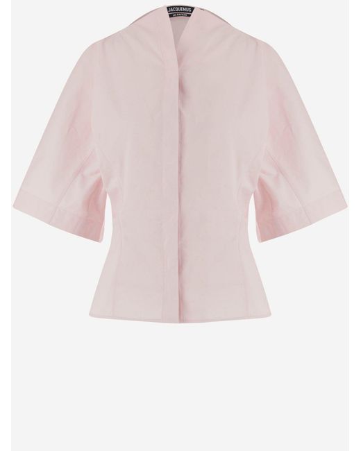 Jacquemus Pink Moisson Baumwollhemd