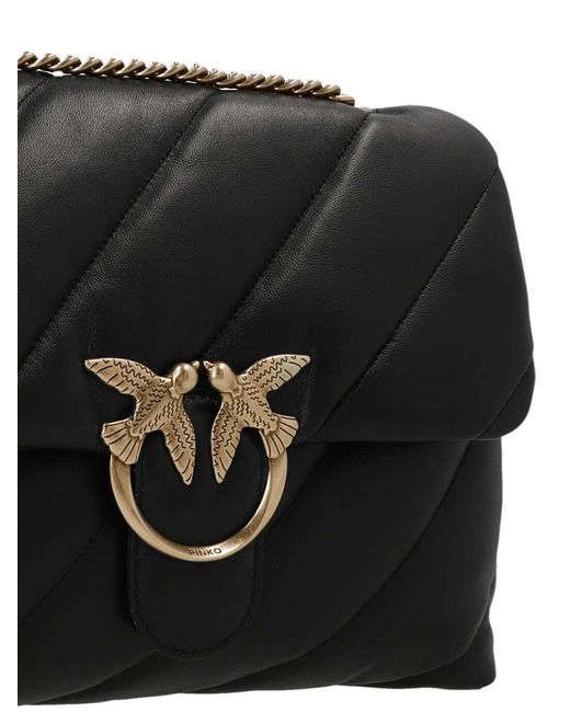 Pinko Black 'Love Big Puff' Crossbody Bag for men