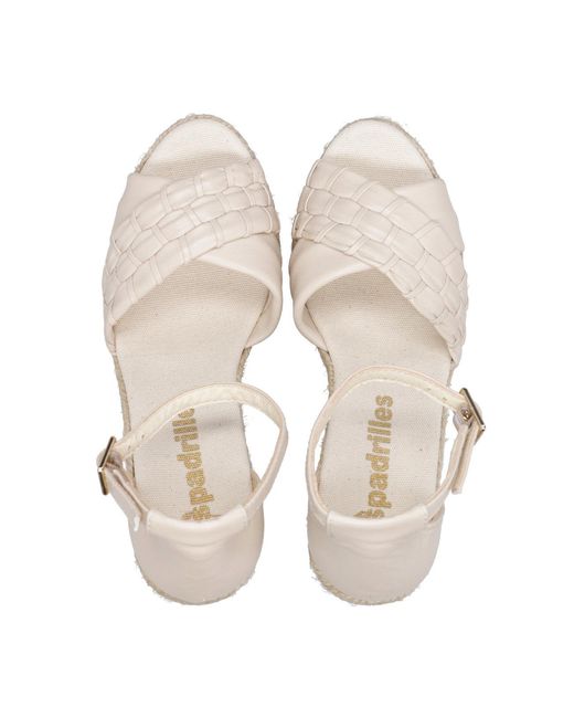 Espadrilles Natural Sandalen Elfenbein