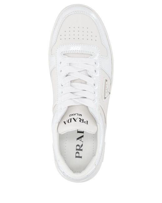 Prada White Downtown Sneakers