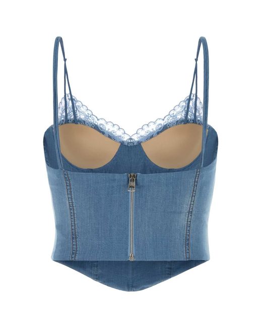 Ermanno Scervino Blue Top Denim