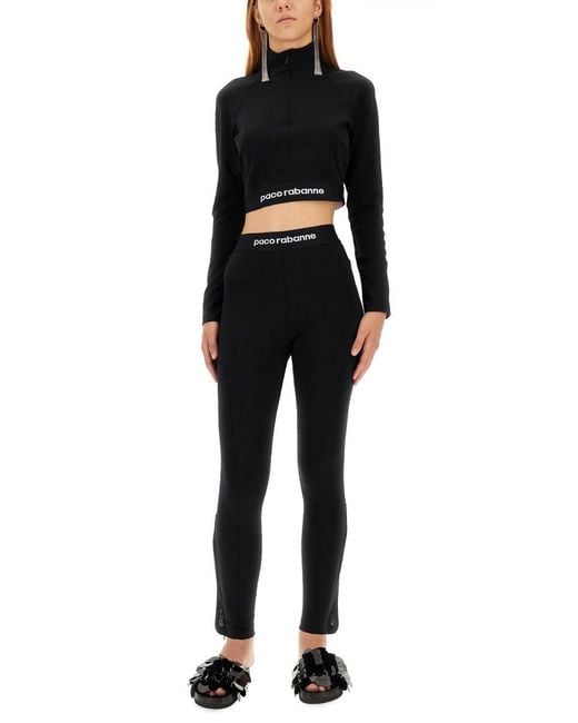 Rabanne Black Top Cropped