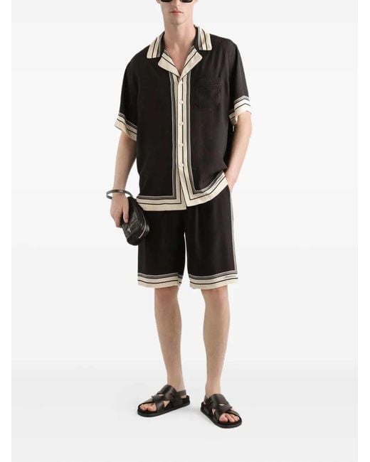 Dolce & Gabbana Black Drawstring Shorts