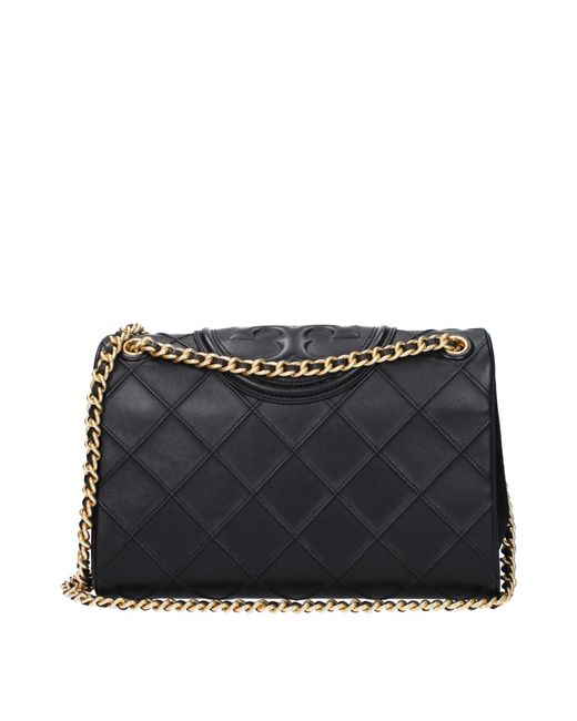 Tory Burch Black E Umhängetaschen Fleming Women Leder schwarz