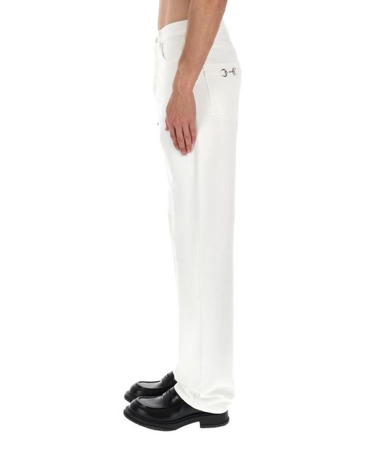 Gucci White Cotton Denim Jeans