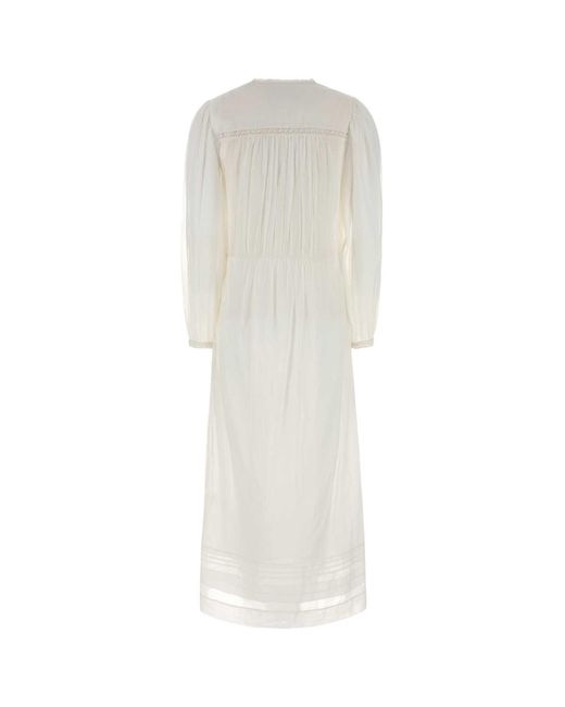 Isabel Marant White Cotton Gisela Dress
