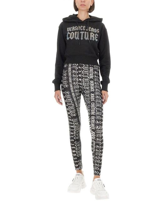 Versace Jeans Couture Black Sweatshirt With Logo