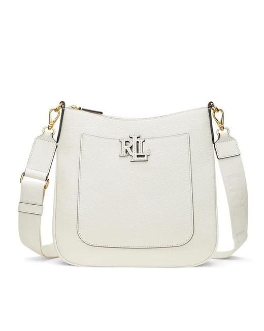 Ralph Lauren White Cameryn 27 Crossbody Large