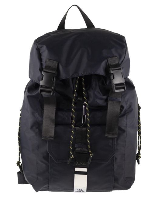 APC Mochila De Nylon Técnico Con Cierre De Solapa A.P.C. de hombre de color Black