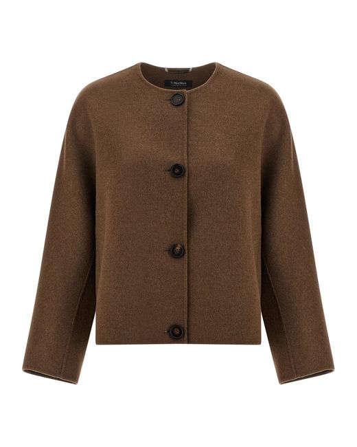 Max Mara 'kate' Jas in het Brown