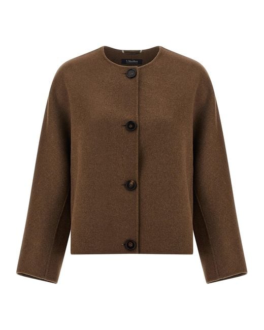 Max Mara 'kate' Jas in het Brown