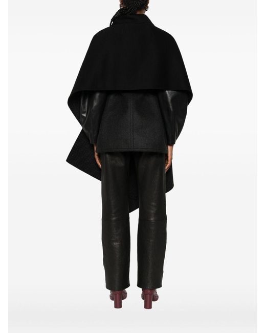 Fendi Black 'Double Wool' Cape