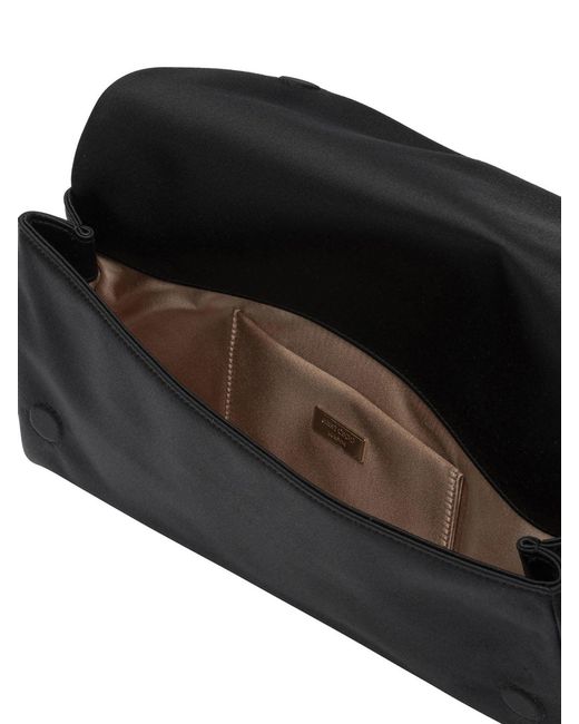 Jimmy Choo Black "Xandra" Clutch Bag