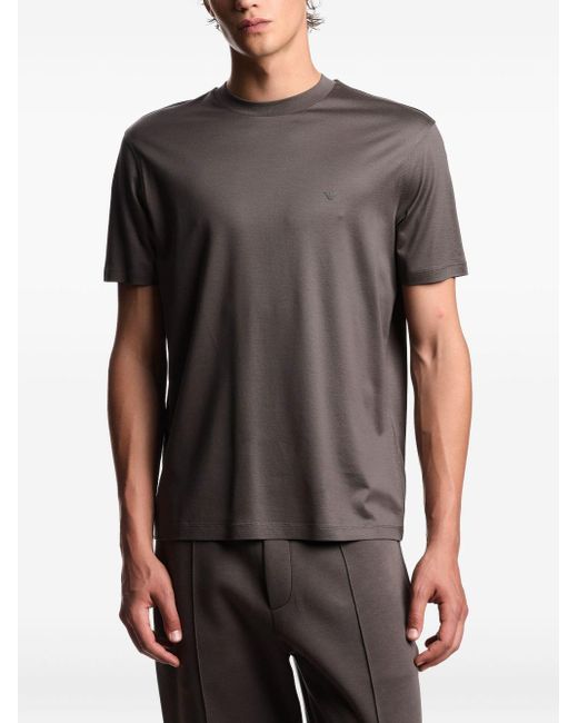 Emporio Armani T-Shirt Mit Adler-Logo in Gray für Herren