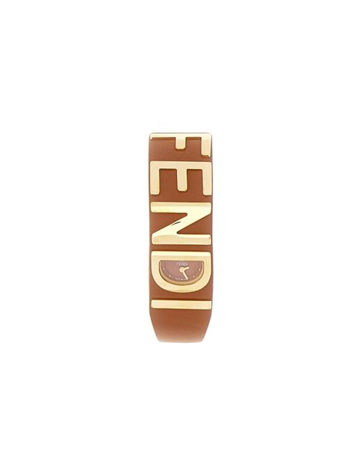 Fendi Graphy Armband Watch in het Metallic