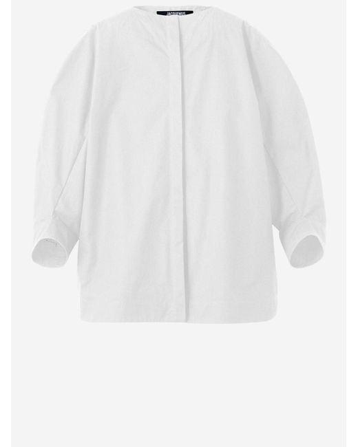 Jacquemus White Painter's Shirt