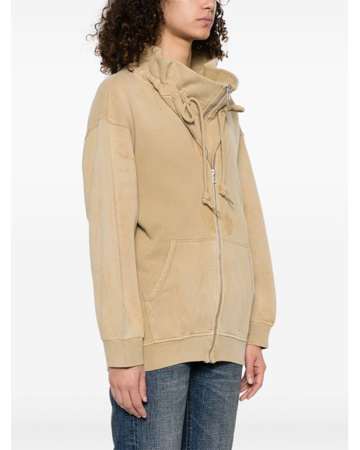 R13 Natural Paperbag Hoodie