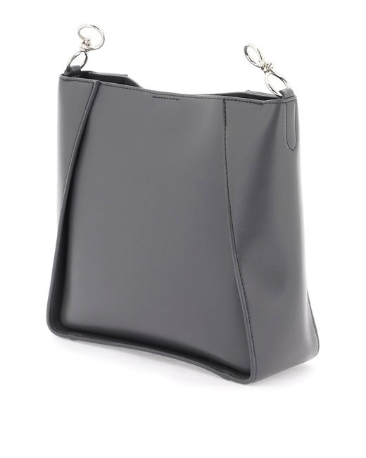 Stella McCartney Black Crossbody Bag With Perforated Stella Logo