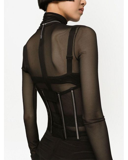 Dolce & Gabbana Black Dolce & Gabbana Bustier