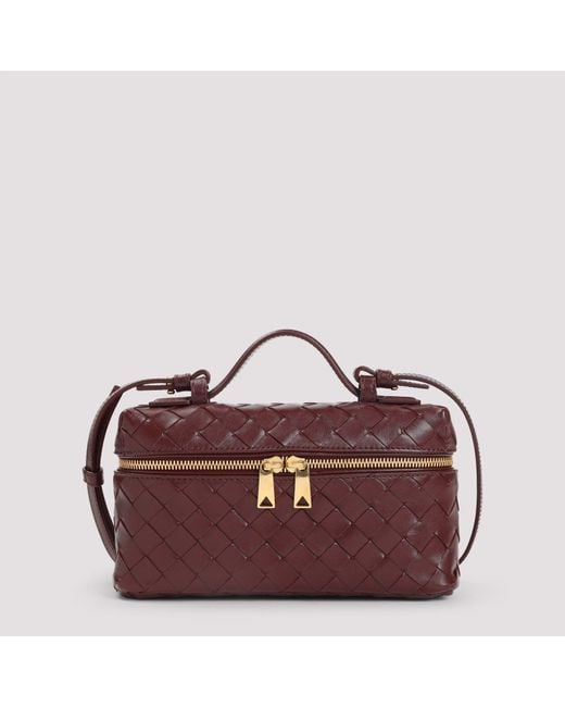 Bottega Veneta Purple Mini Case Handbag