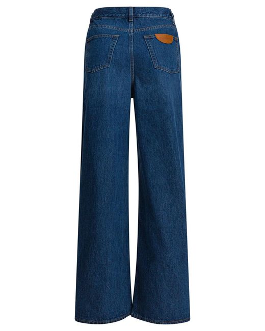 Chloé Blue Wide Leg Jeans