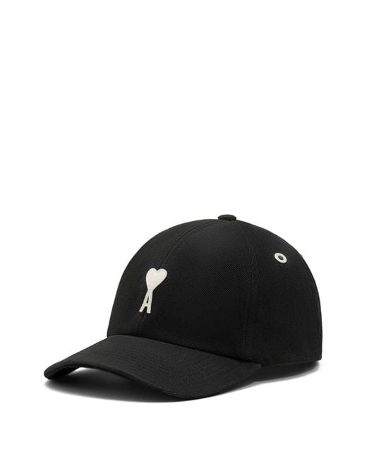 AMI Black Ami De Coeur Baseball Cap for men