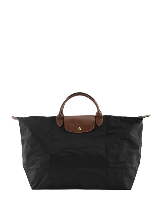 Longchamp Black Le Pliage Original Travel Bag