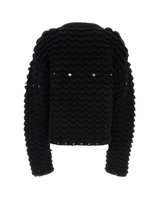 NAMACHEKO Black Wool Blend Sweater for men
