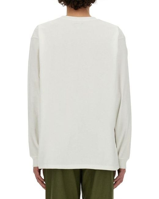 Needles Gray T Shirt With Logo