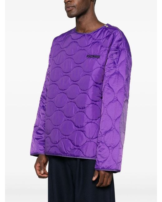 Oamc Peacemaker Purple Shoulder Zip Liner